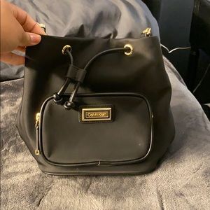 Black Calvin Klein cross bag